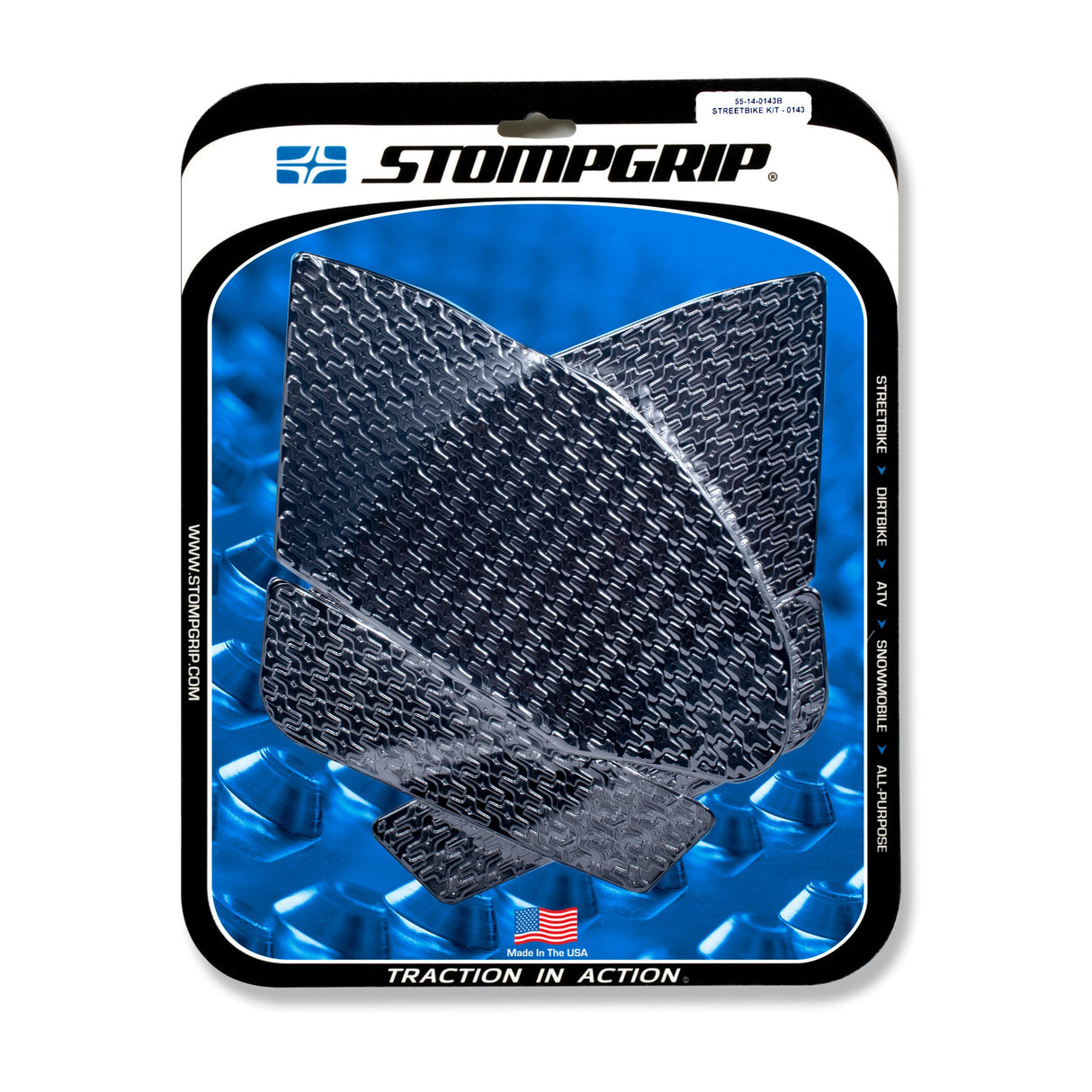 STOMPGRIP Tank Pad Kit Icon Black 55-14-0143B