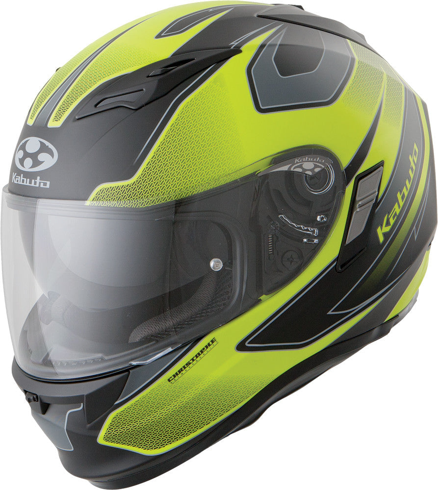 KABUTOKabuto Kamui Flat Bk/Fla Yel Stinger Md7890237