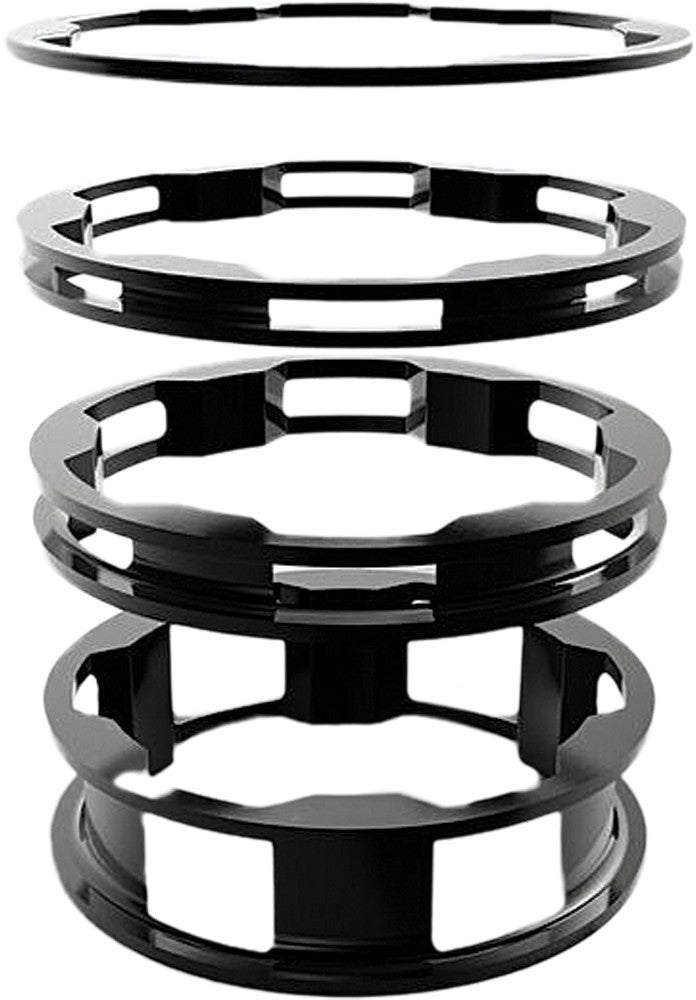 BOX Zero 1" Headset Spacers 10 5 3 1(2pcs)Mm BX-SS13001KT-BK