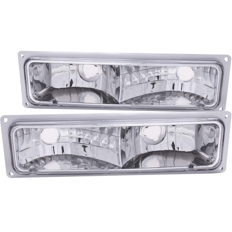 ANZO 1988-1998 Chevrolet C1500 Euro Parking Lights Chrome 511032