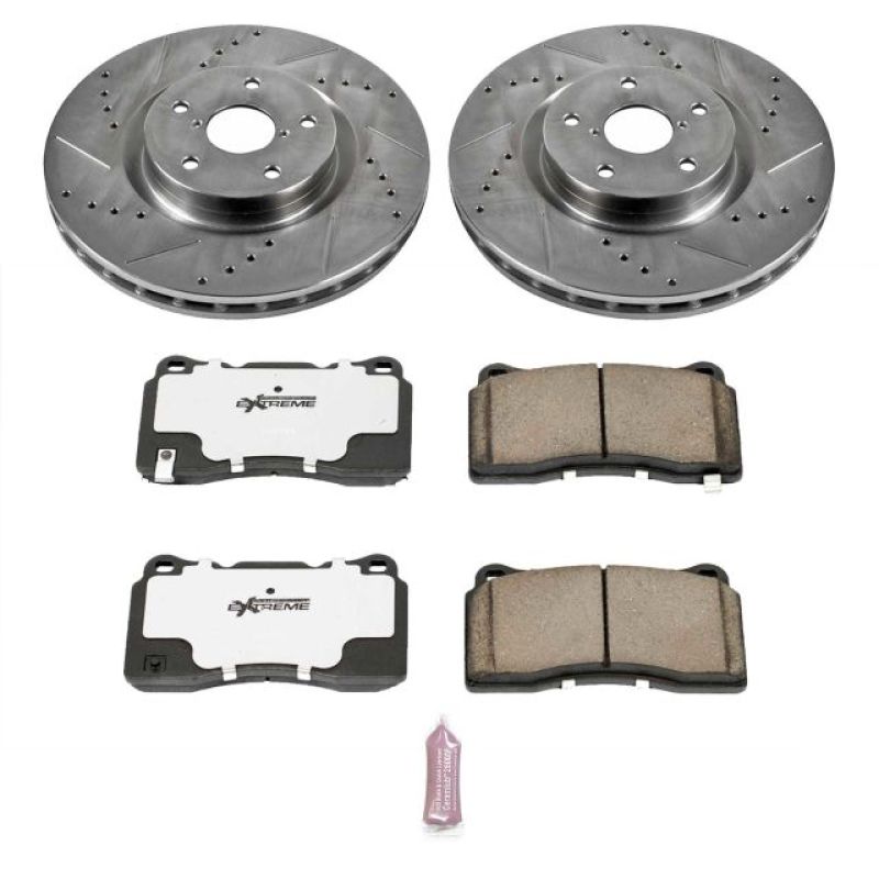 Power Stop 05-14 Subaru Impreza Front Z26 Street Warrior Brake Kit K131-26