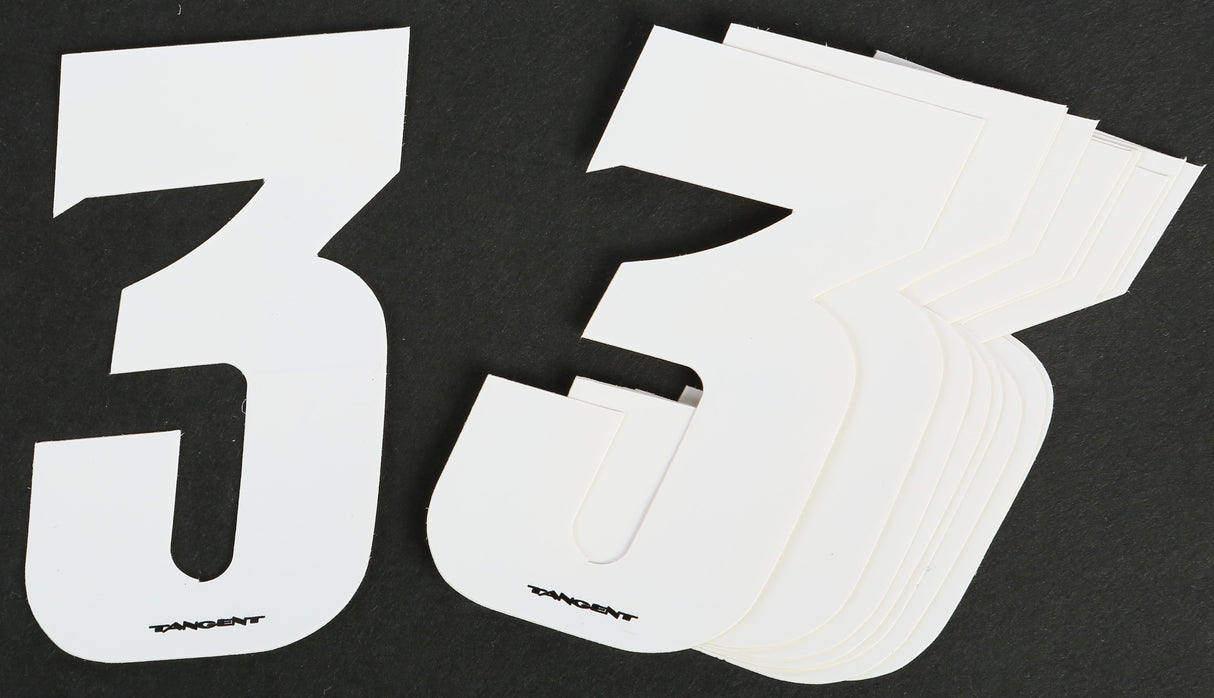 TANGENT Pro Digit 3" White #3 10/Pk 05-3203