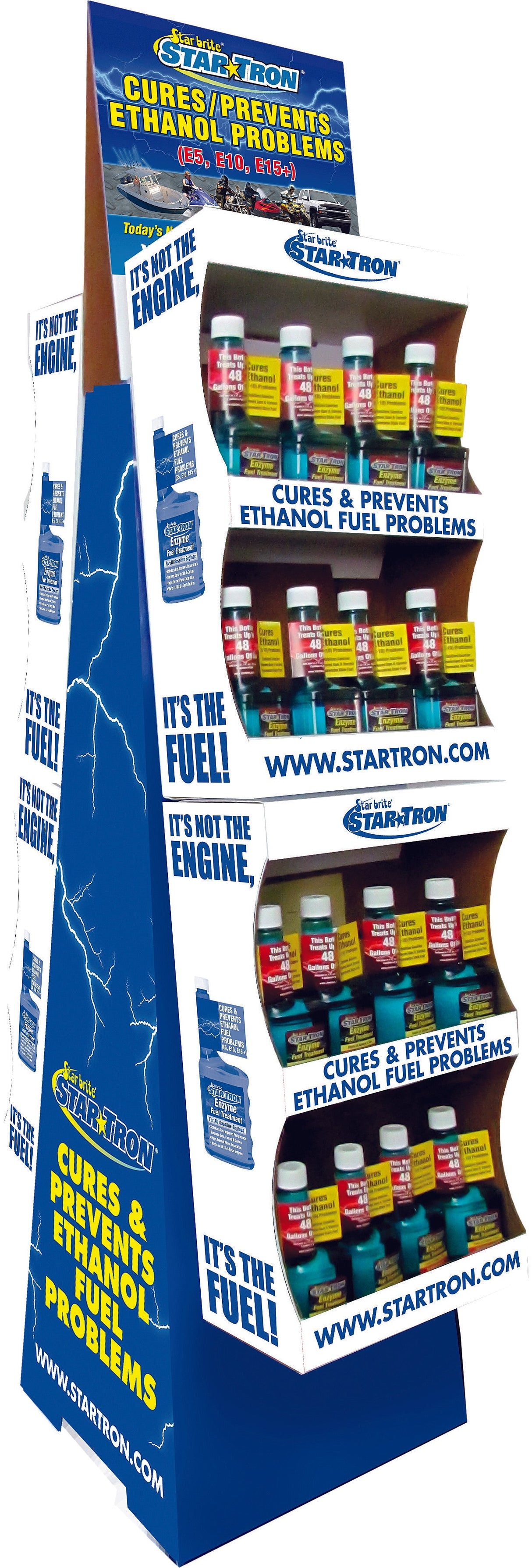 STAR BRITE Enzyme Fuel Treatment 8oz 96/Pk W/Floor Display 14396