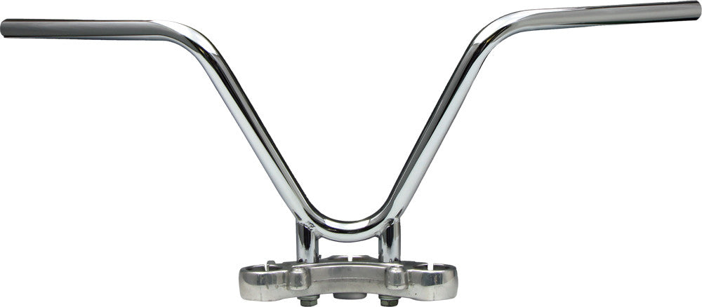 WEST-EAGLE Three Bent Bar W/Dimples Steel/Chrome 1" 795