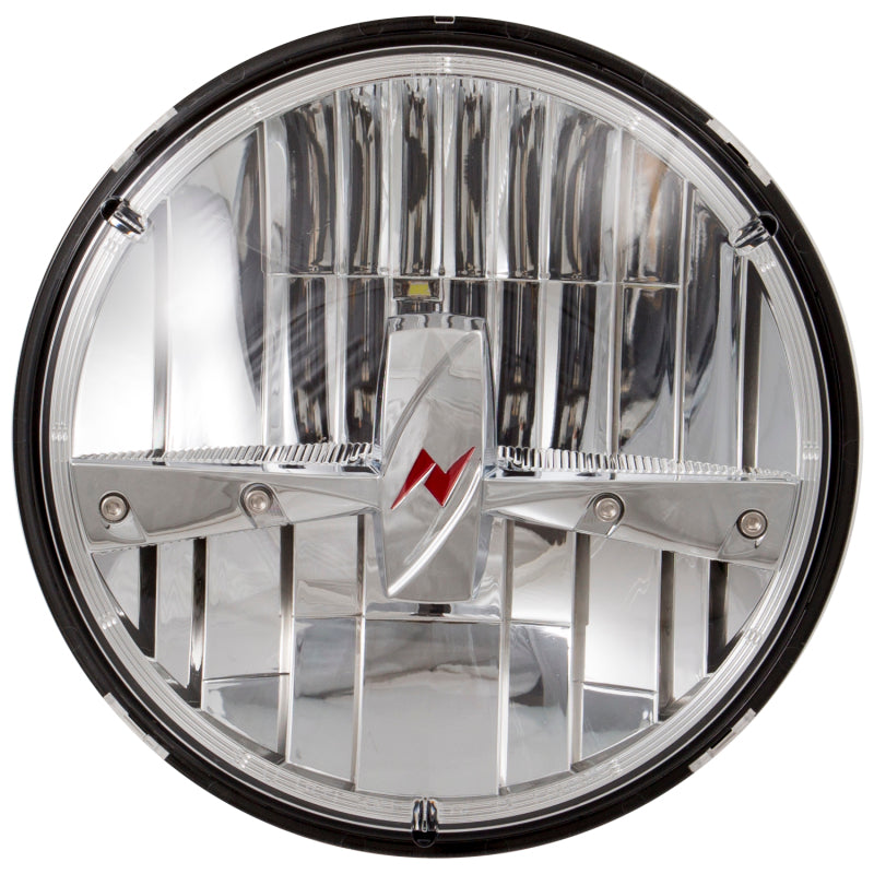 ANZO LED Headlights Universal 7in ROUND LED Universal Headlight Chrome (Pair) 881035