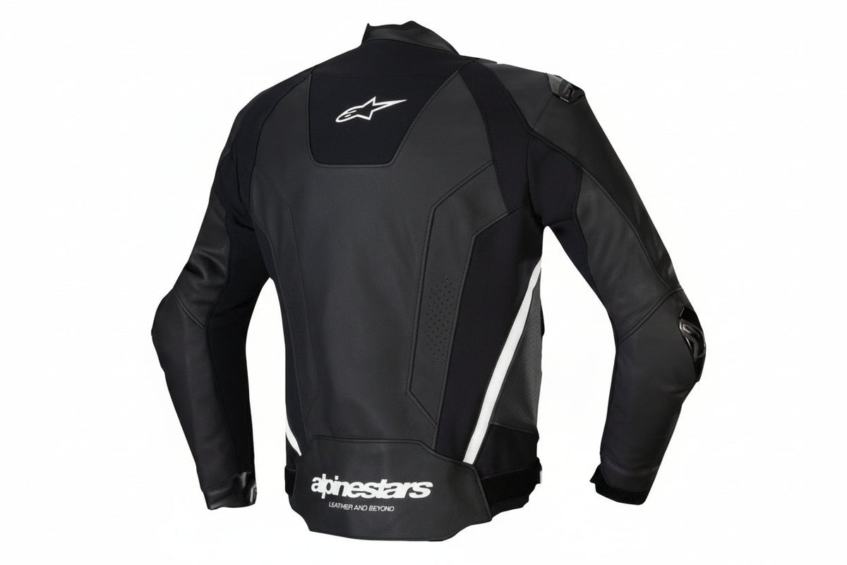 ALPINESTARS Missile v3 Leather Jacket - Black/White - US 38 / EU 48 3100125-12-48
