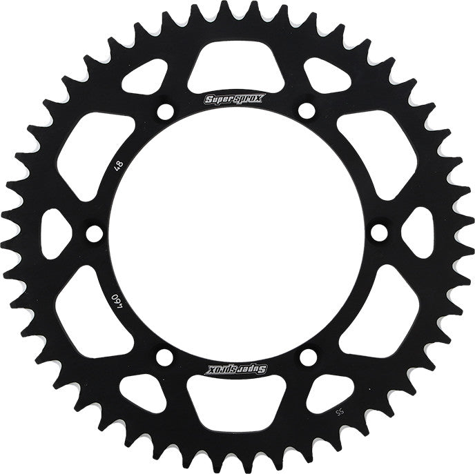 SUPERSPROX Rear Sprocket Aluminum 48t-520 Blk Kaw/Suz RAL-460-48-BLK