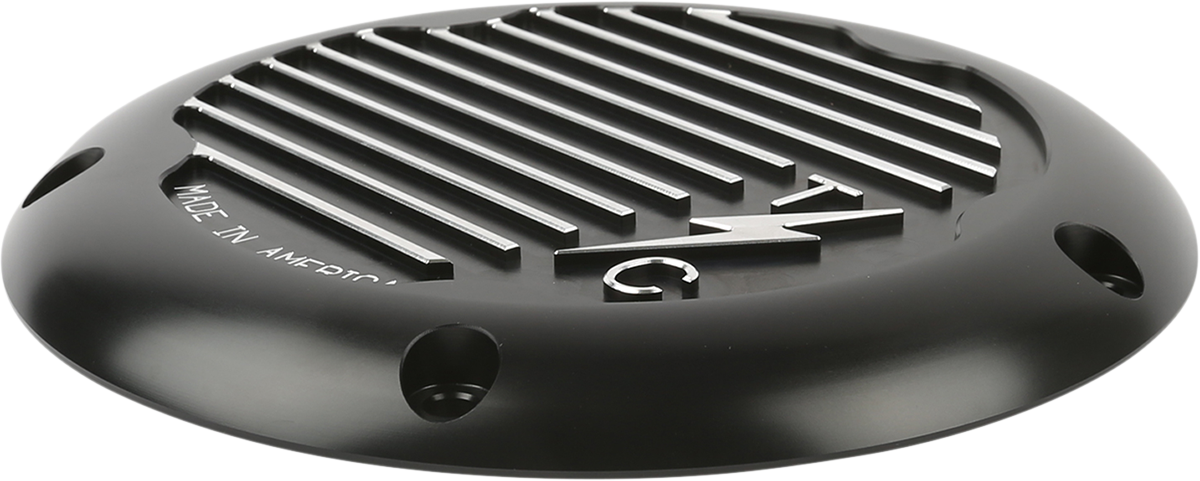 THRASHIN SUPPLY CO. M8 - Derby Cover Finned - Black TSC-3017-4