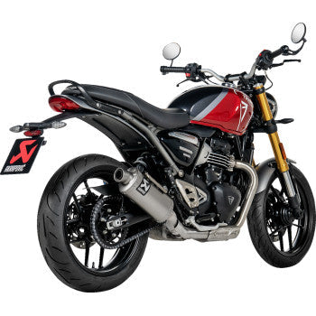 AKRAPOVIC Slip-On Line Muffler - Titanium - Speed/Scrambler 400 2024 S-T4SO1-HDT 1811-4726