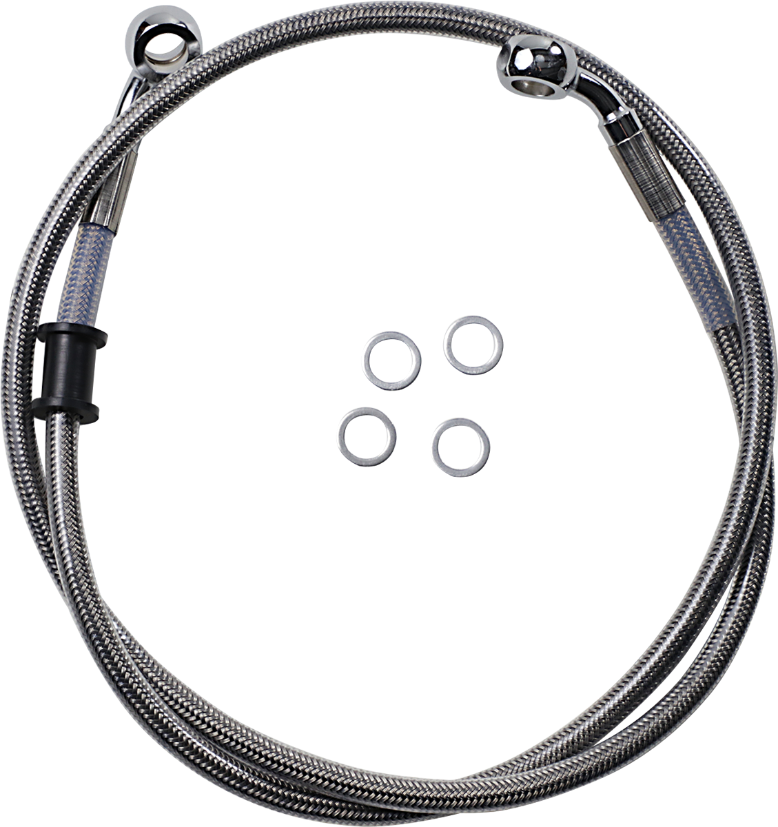 DRAG SPECIALTIES Línea de freno - Delantero (superior) - Acero inoxidable 618617