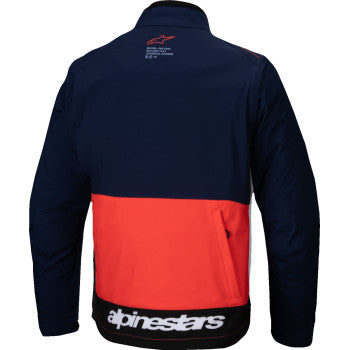ALPINESTARS Lite-Dura Softshell Jacket - Navy/Orange/White - Small 3700225-7162-S