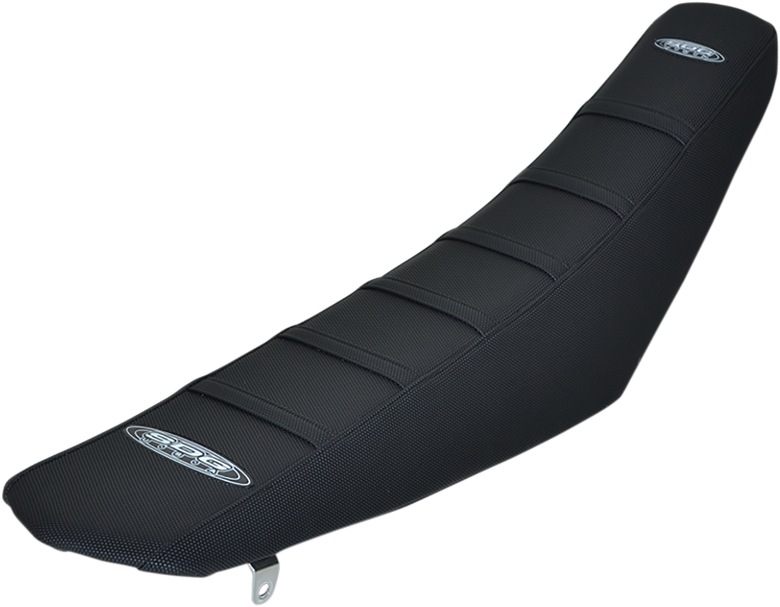 SDG 6-Ribbed Seat Cover - Black Ribs/Black Top/Black Sides 95940
