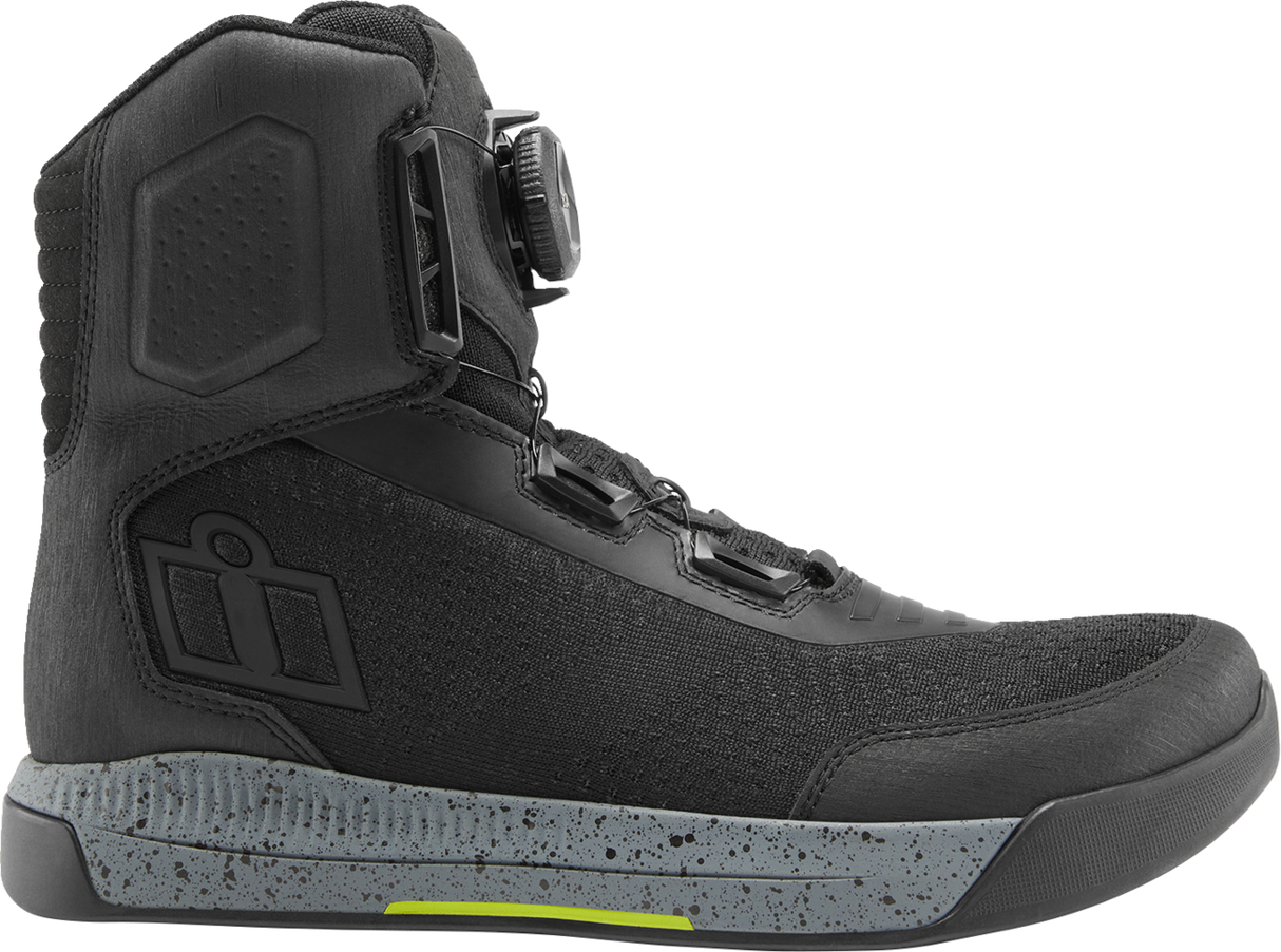 IN STOCK ICON Overlord™ Vented CE Boots - Black - Size 8 3403-1257