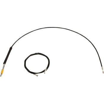LA CHOPPERS Handlebar Cable/Brake Line Kit - 15" - 17" Ape Hanger Handlebars - Black Vinyl LA-8060KT-16B
