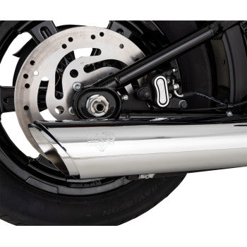 VANCE & HINES Twin Slash Slip-On Muffler - Chrome - Softail 16750