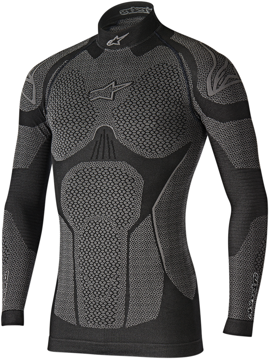 IN STOCK ALPINESTARS Ride Tech Winter Long Sleeve Underwear Top - Black/Gray - XS/S 4752117106-XS/S