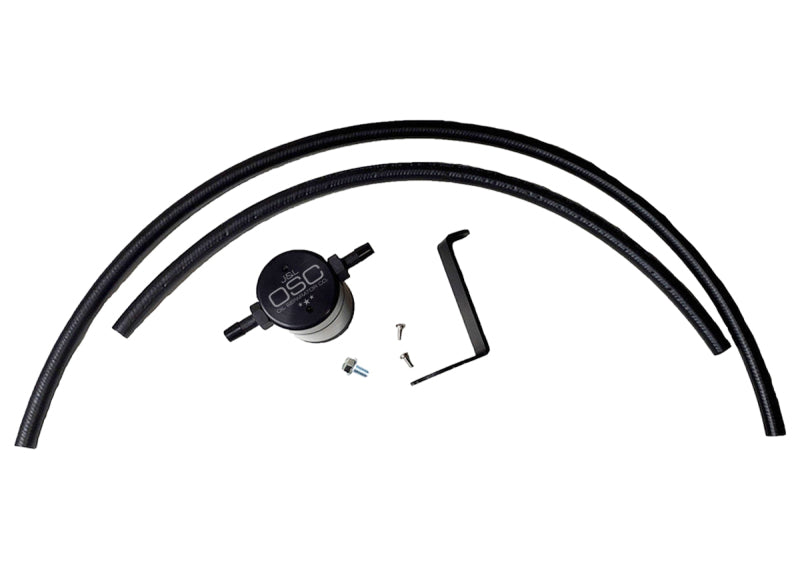 J&L 16-23 Infiniti Q50/Q60 3.0T Oil Separator 3.0 Driver Side - Black Anodized 3110D-B