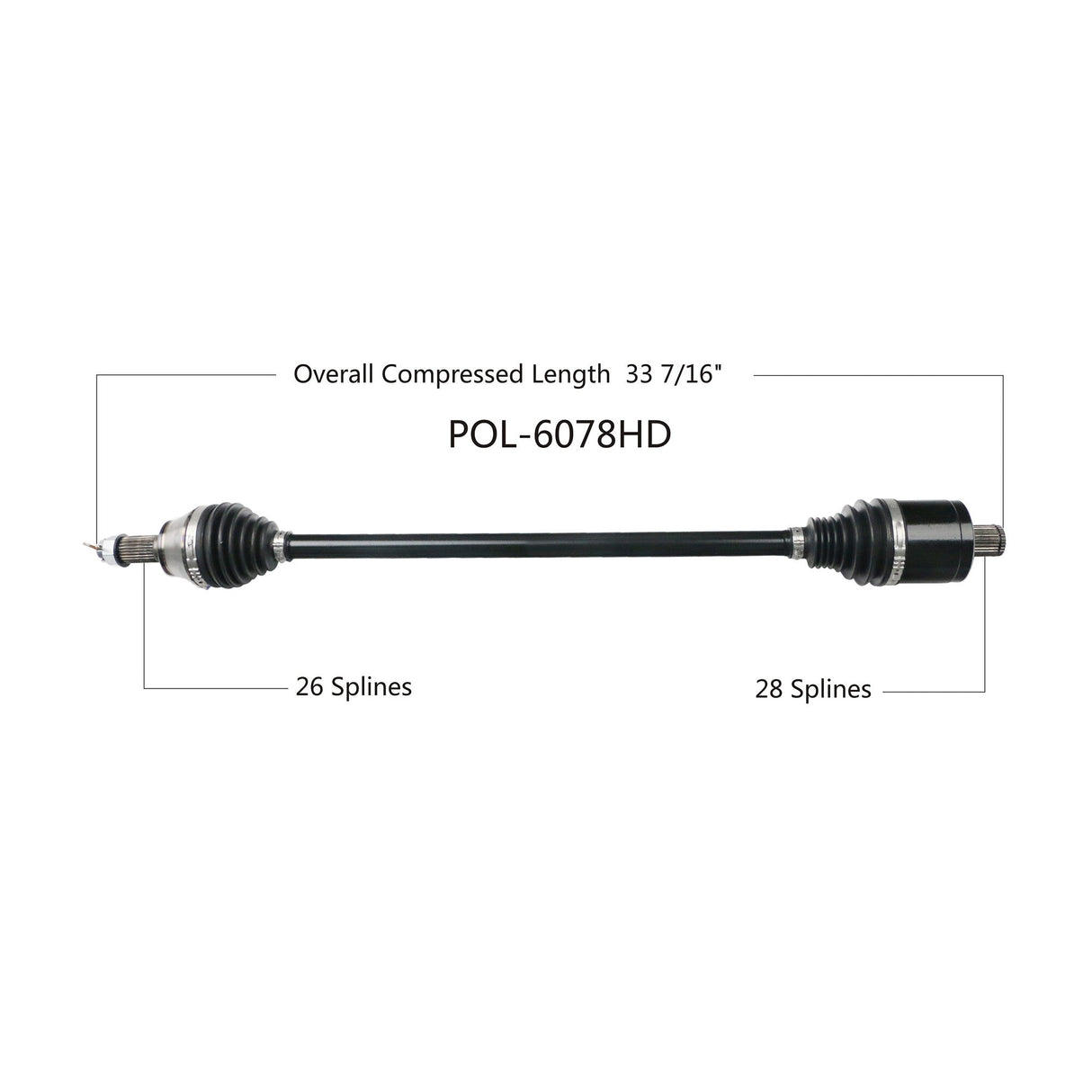 OPEN TRAILHd 2.0 Axle FrontPOL-6078HD
