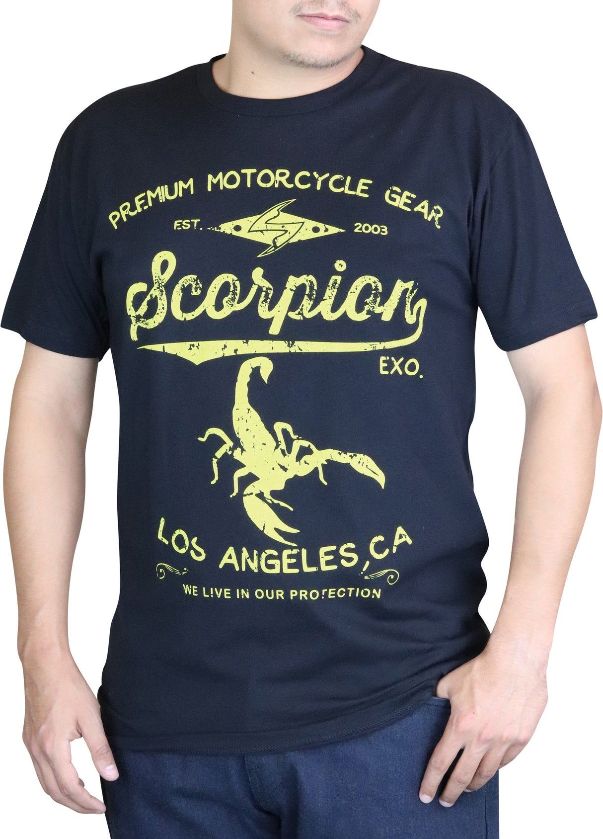 SCORPION EXO Stinger Shirt Black Lg 61-740-05