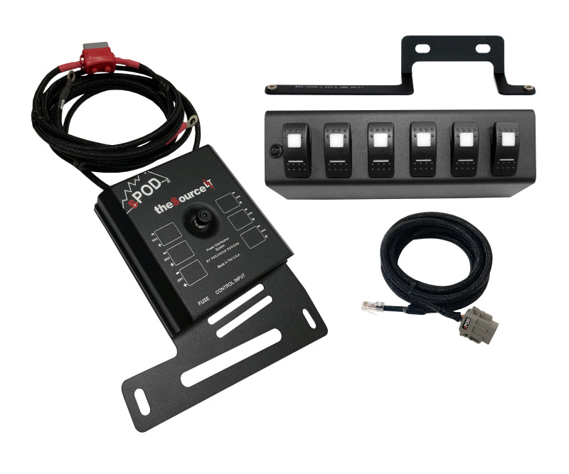 Spod 09-18 Jeep Wrangler JK SourceLT w/ Red LED Switch Panel 873190