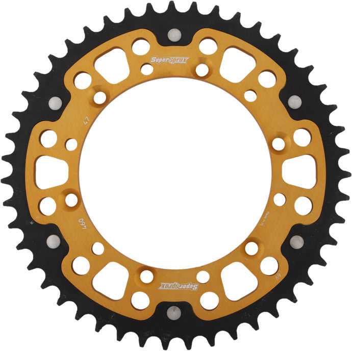 SUPERSPROX Rear Stealth Sprocket Alu/Stl 47t-520 Gld Kaw RST-460-47-GLD