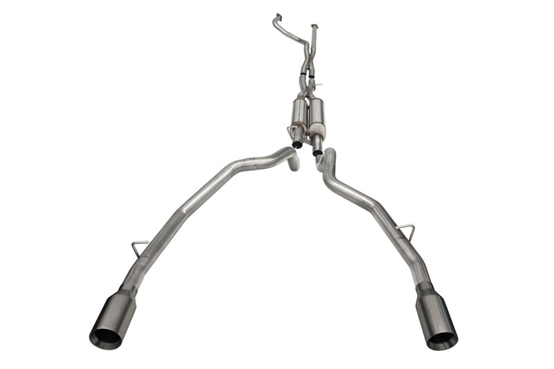 Corsa 21-22 Dodge Ram TRX Crew Cab Xtreme Catback Exhaust Dual Rear Gunmetal Tip 21189GNM