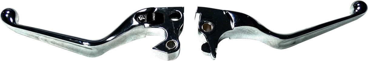 HARDDRIVE S/S 820-55050 Smooth Lever Set Chrome `14-Up Xl Models 53542