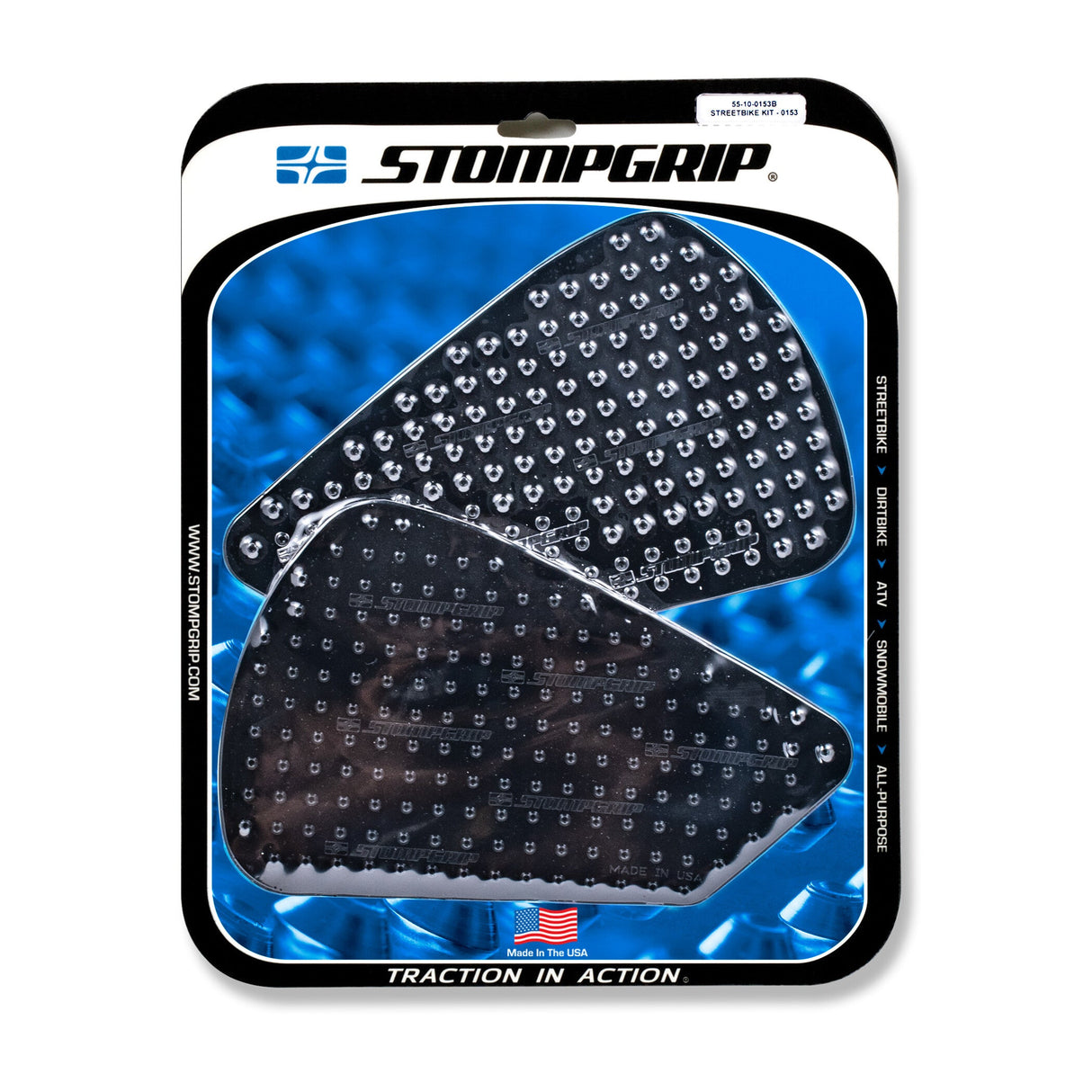STOMPGRIP Tank Pad Kit Volcano Black 55-10-0153B
