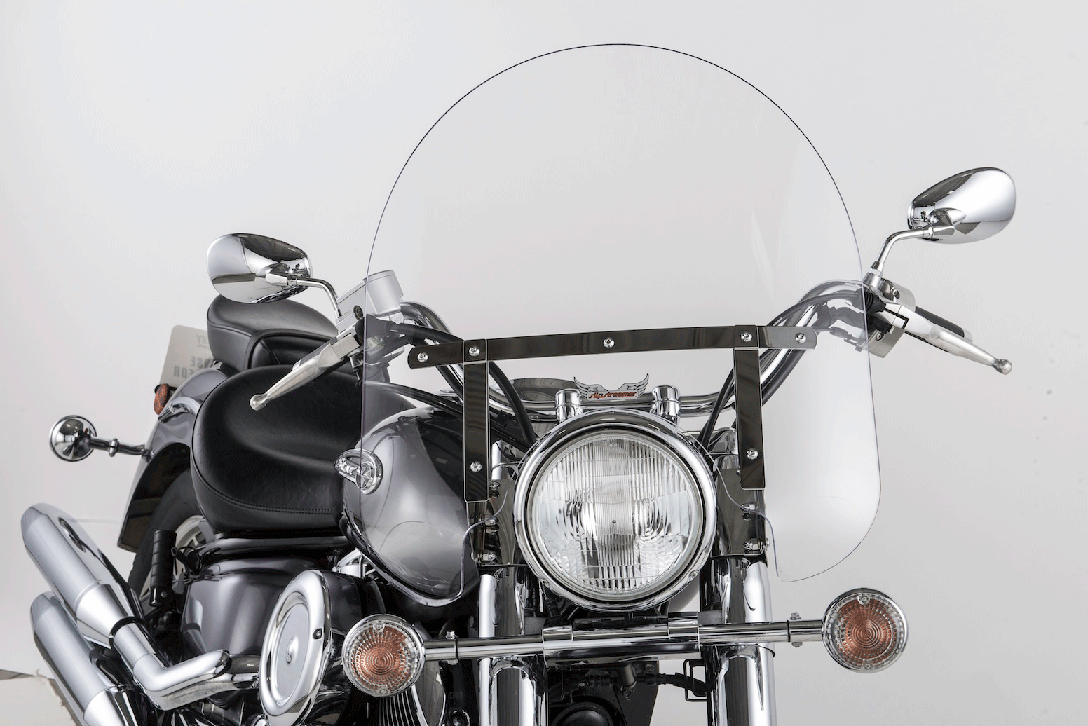 SLIPSTREAMER Ss30 Windshield Classic 17" Clear/Chrome SS-30-17CTQ