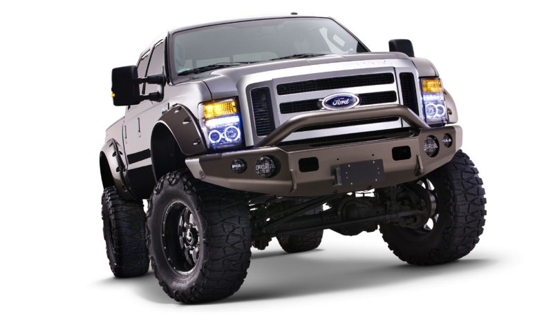 Bushwacker 08-10 Ford F-250 Super Duty Cutout Style Flares 2pc - Black 20047-02