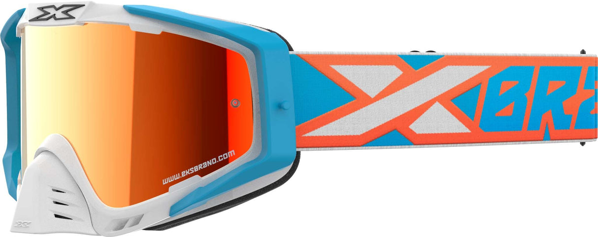 EKS BRAND Outrigger White/Cyan/Flo Orange Red Mirror 067-60175