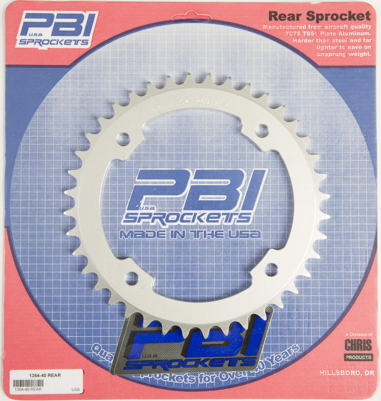 PBIRear Sprocket Aluminum 40t-520 Pol1354-40-3