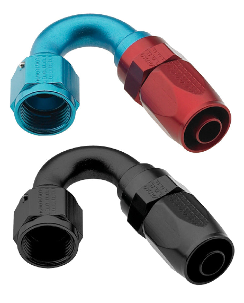 Fragola -16AN x 150 Degree Pro-Flow Hose End - Black 231516-BL