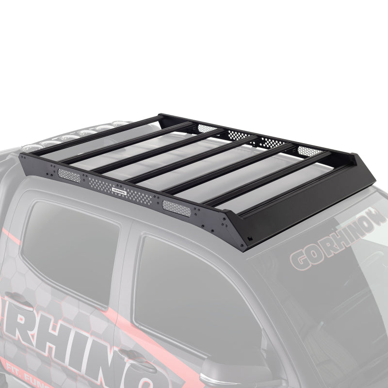 Go Rhino 16-23 Toyota Tacoma DC Ceros Low Profile Roof Rack - Tex. Blk 5933000T