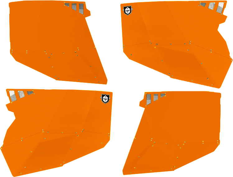 PRO ARMOR Stealth Door Alluminum Skins Orange Pol P144228OR-446