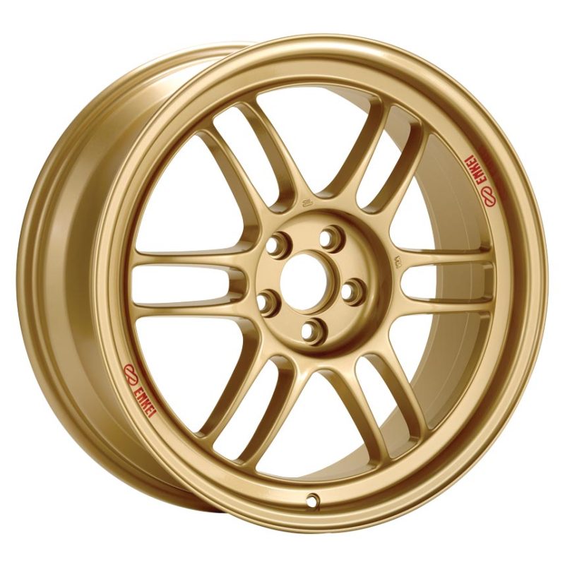 Enkei RPF1 17x9 5x114.3 45mm Offset 73mm Bore Gold Wheel RX8 3797906545GG