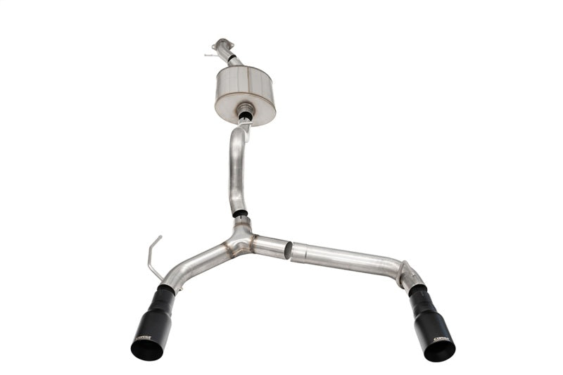 Corsa 21-22 Ford Bronco 2.7L 2-Door 2.75in Cat-Back Dual Rear Exhaust w/ 4in Straight-Cut Black Tips 21208BPC