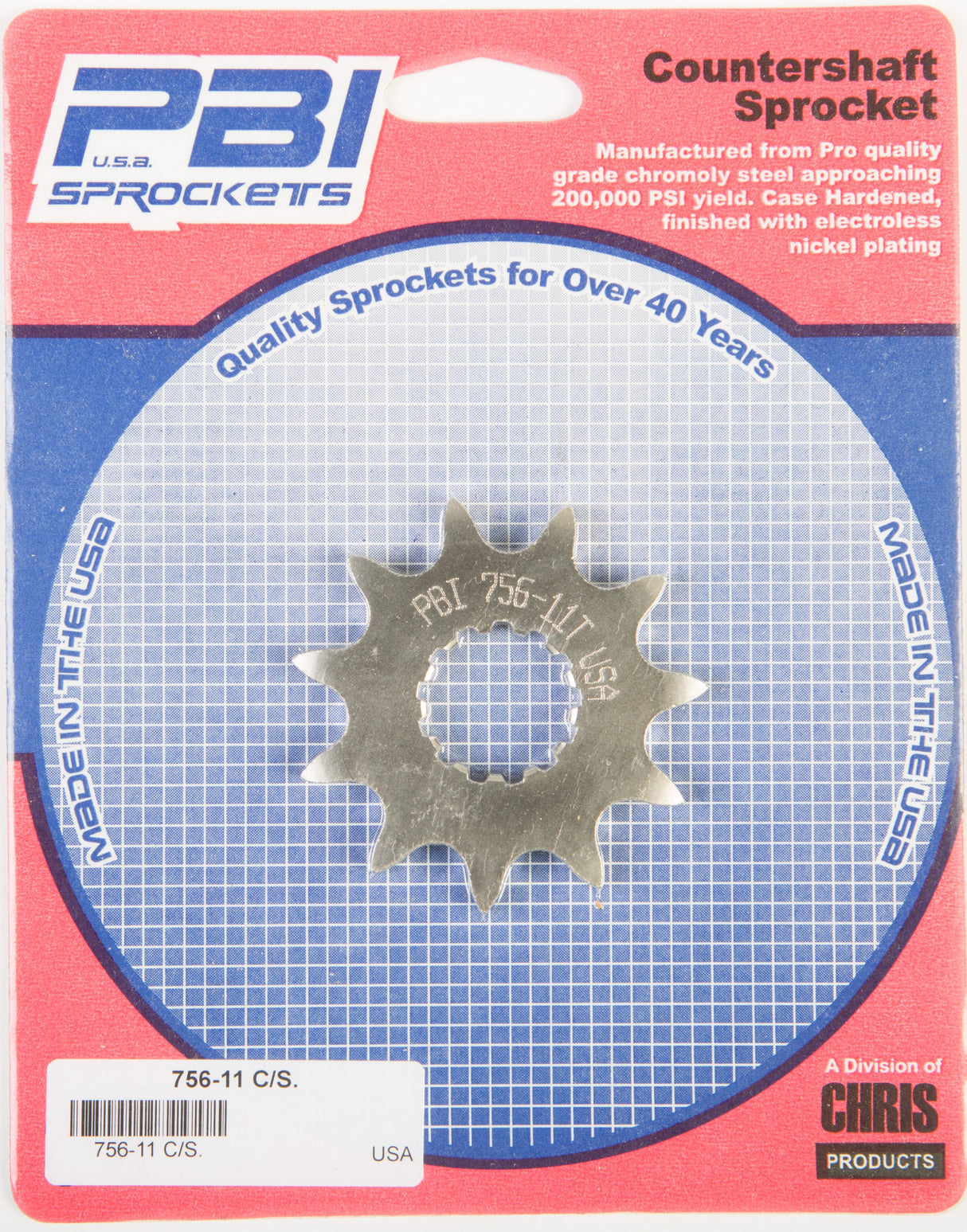 PBIFront Cs Sprocket Steel 11t-520 Kaw/Suz/Yam756-11