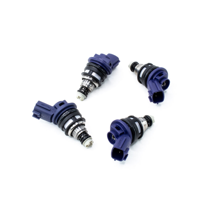 DeatschWerks Nissan G20 / SR20 / 240sx 740cc Side Feed Injectors 01J-00-0740-4