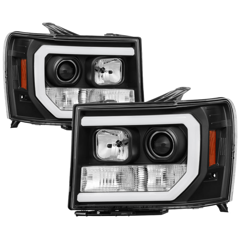 Spyder GMC Sierra 1500/2500/3500 07-13 V2 Projector Headlights- Black PRO-YD-GS07V2-LBDRL-BK 5083630
