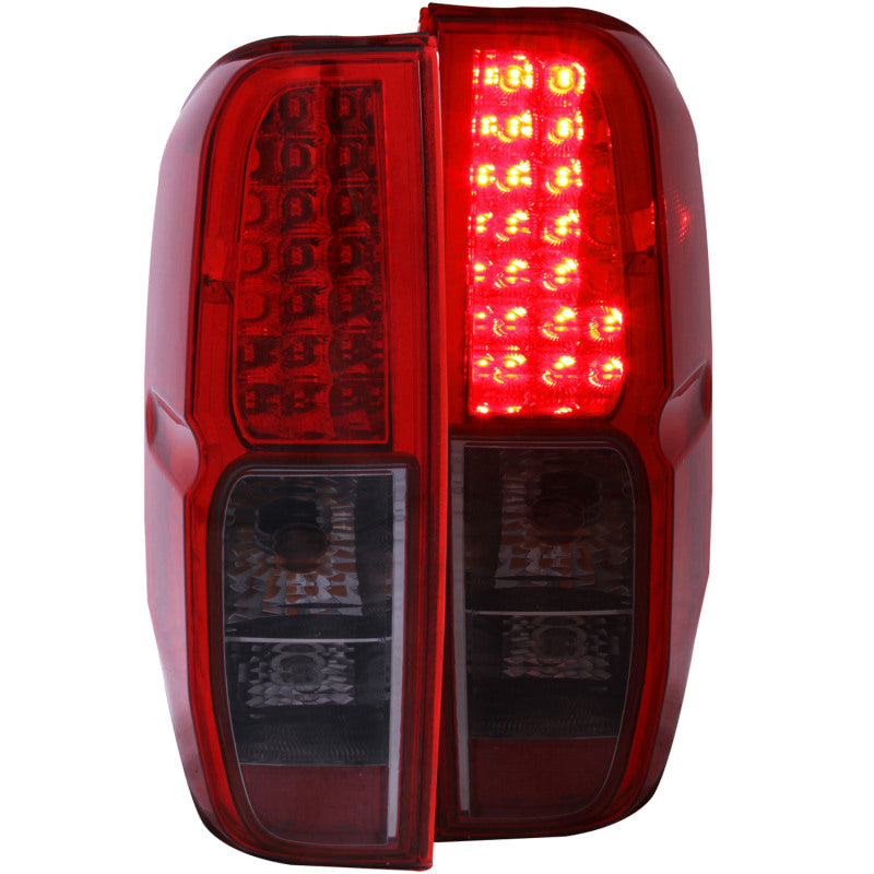 ANZO 2005-2008 Nissan Frontier LED Taillights Red/Smoke 311174