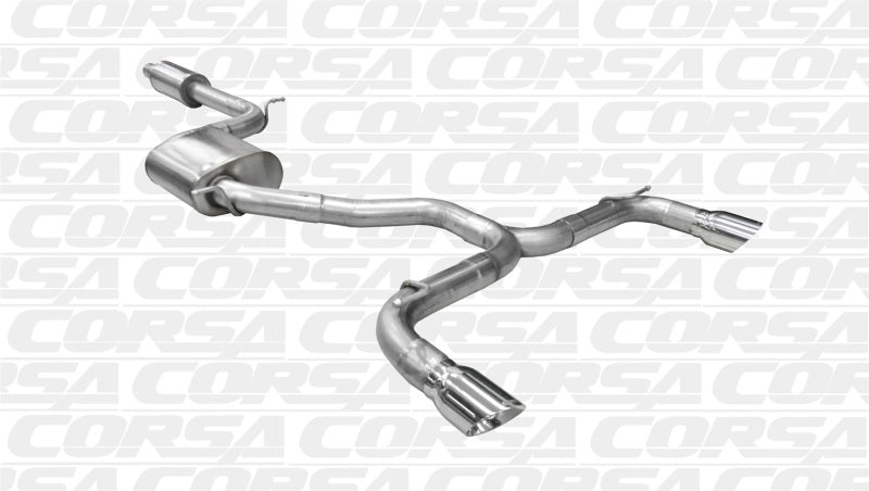 Corsa 14-15 Volkswagen GTI Mk7 Polished Sport 3.0in Cat-Back Dual Rear Exit 14834