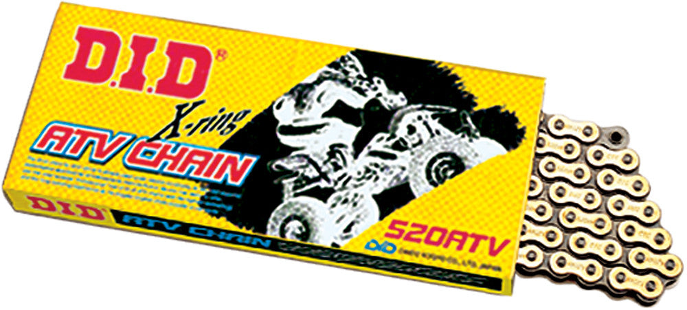 D.I.D Atv Racing 520atv-130 X-Ring Chain (Gold) 520ATV-130 LINK