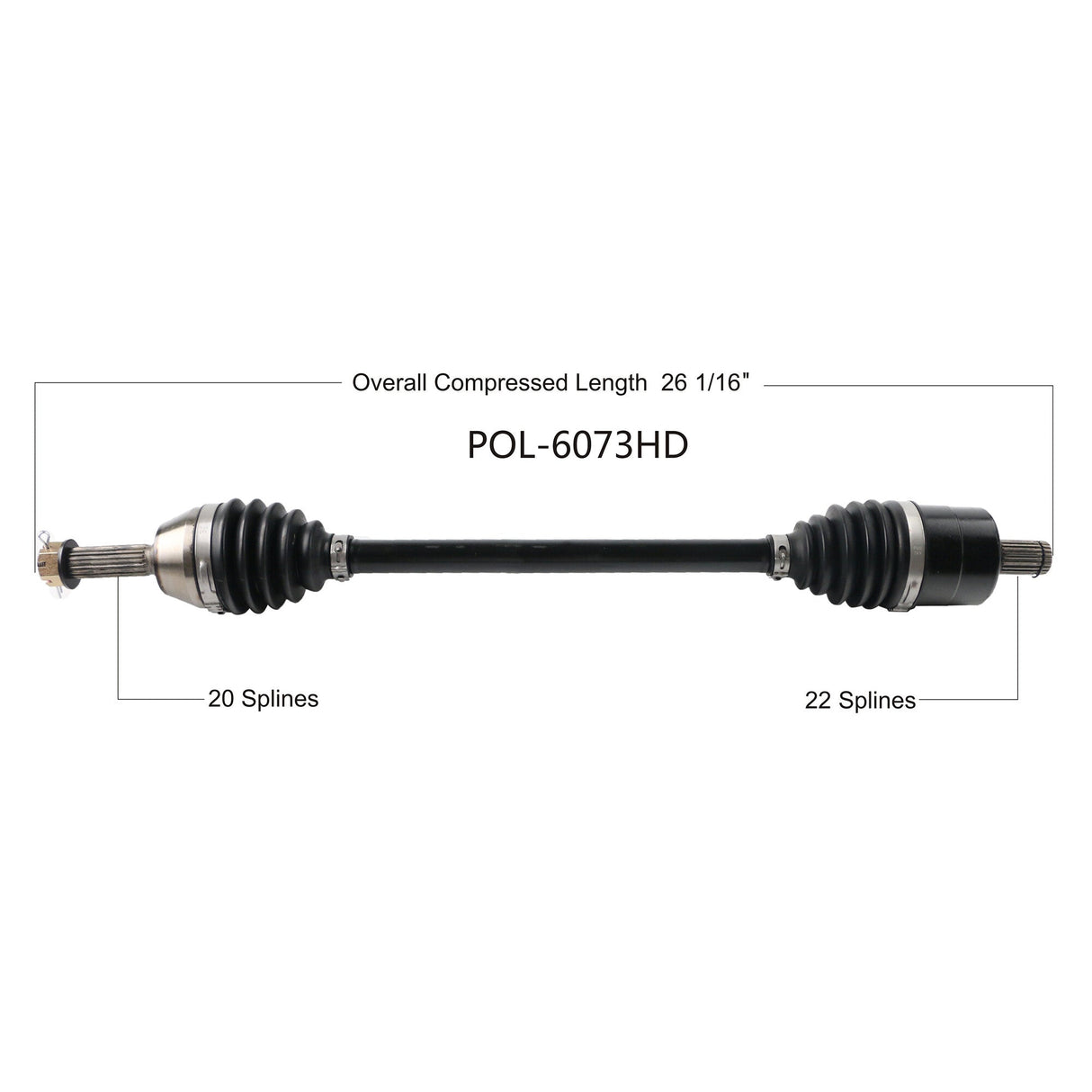 OPEN TRAILHd 2.0 Axle FrontPOL-6073HD