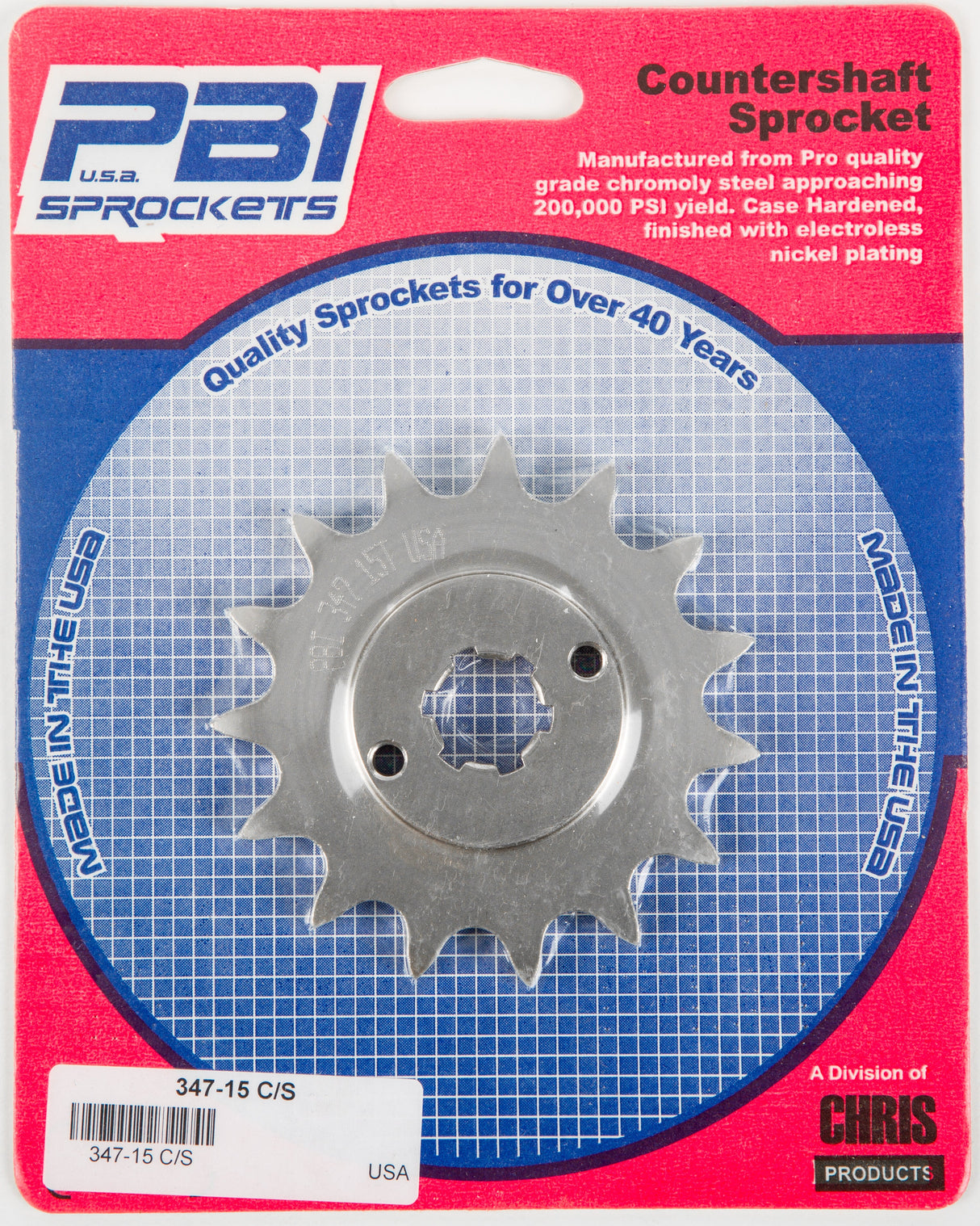 PBIFront Cs Sprocket Steel 15t-520 Yam347-15