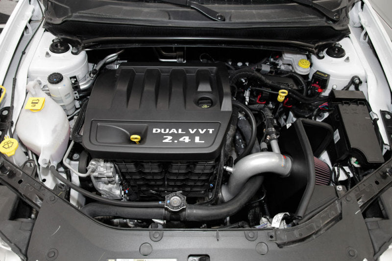 K&N 69 Series Typhoon Performance 13 Chrysler/Dodge 200/Avenger 2.4L Silver Cold Air Intake Kit 69-2549TS