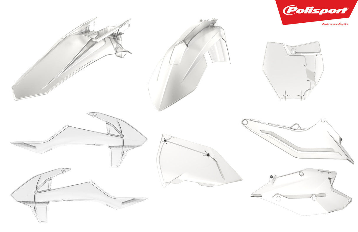 POLISPORT Plastic Body Kit Clear 90770