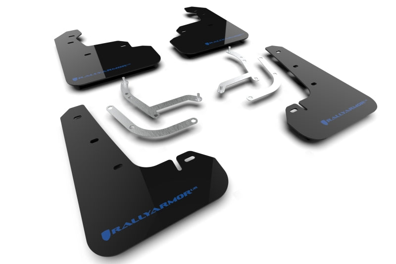 Rally Armor 2024 Subaru Impreza Black UR Mud Flap w/ Light Blue Logo MF105-UR-BLK-NB