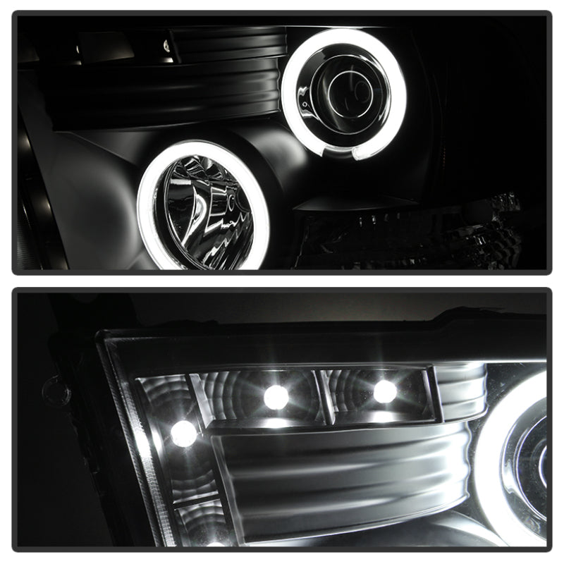 Spyder Dodge Ram 1500 09-14 Projector Headlights Halogen- CCFL Halo LED - Blk PRO-YD-DR09-CCFL-BK 5030320
