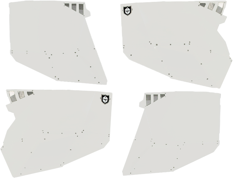 PRO ARMOR Stealth Door Alluminum Skins White Pol P144228WH-133